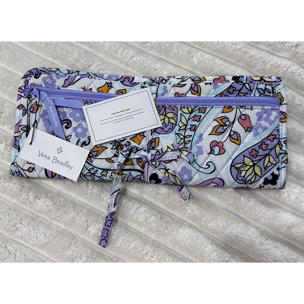 Vera Bradley Curling & Flat Iron Cover Factory Style Maddalena Paisley Soft NWT